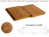 Panel System 19x185 mm 4PDnejsienkovni exterierovy fasadni obklad profil 